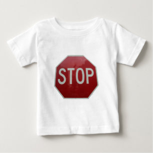 T-shirt Pour Bébé Arrêter le signe