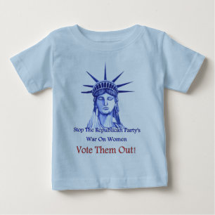 T-shirt Pour Bébé Arrêtez la guerre sur des femmes