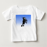 Arrière - plan Black Flying Robot Blue Sky
