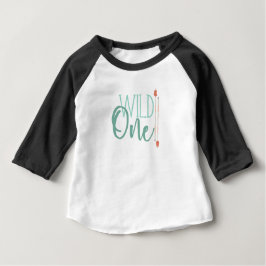 T-shirt Pour Bébé Arrow Tribal Wild One | Premier anniversaire