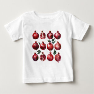 T-shirt Pour Bébé Art aquarelle de grenade