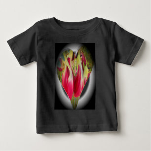 T-shirt Pour Bébé Art du coeur floral