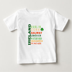 T-SHIRT POUR BÉBÉ ART DU MÉTRO IRLANDE