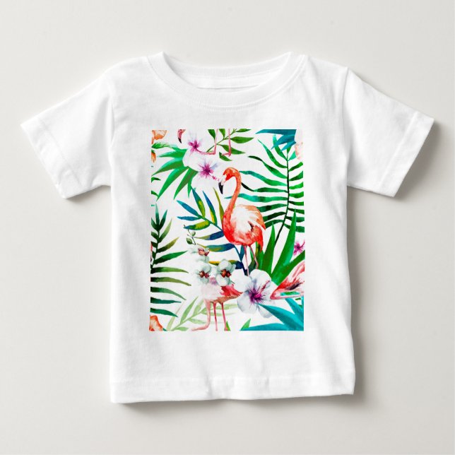 T-shirt Pour Bébé Art flamand tropical (Devant)