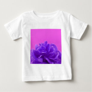 T-shirt Pour Bébé Art Floral pourpre et framboise