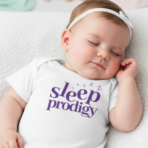 T-shirt Pour Bébé Art Mot Prodigy De Sommeil