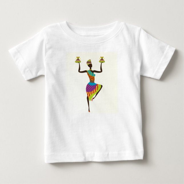 T-shirt Pour Bébé Art tribal des femmes africaines (Devant)