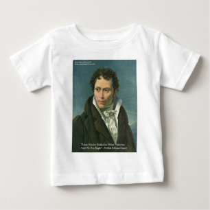 T-shirt Pour Bébé Arthur Schopenhauer "Nations Ridicule" Don de devi