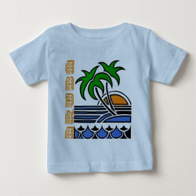 T-shirt Pour Bébé Aruba (Devant)