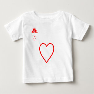 T-shirt Pour Bébé As de chemise de coeurs