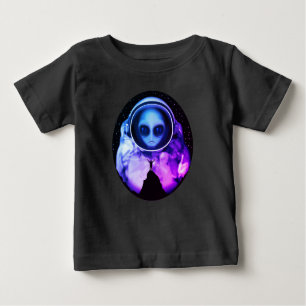 T-shirt Pour Bébé Astronaute Alien rétro