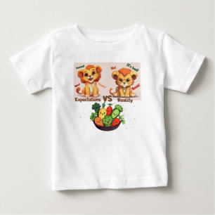 T-shirt Pour Bébé Attentes VS réalité - Expectations VS reality