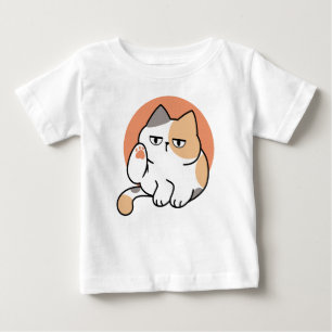 T-shirt Pour Bébé Attitude de chat paresseux – Trop blasé pour s'en