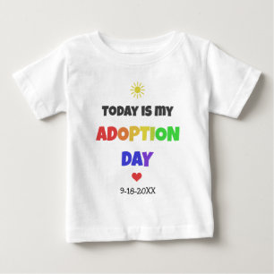 T-shirt Pour Bébé Aujourd'hui est ma chemise datée lumineuse de jour
