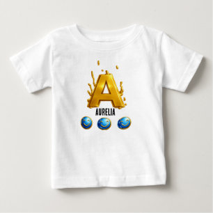 T-shirt Pour Bébé AURELIA! T-shirt bébé ajoutez votre nom