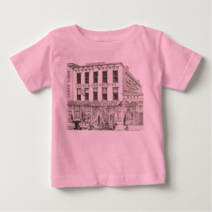 T-shirt Pour Bébé Aurora Illinois Aurora Beacon News 1871 Stone Lith