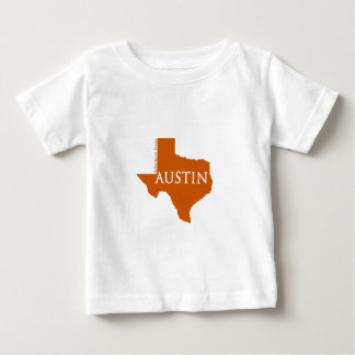 T-shirt Pour Bébé Austin orange brûlé le Texas
