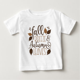 T-shirt Pour Bébé Automne Breeze Feuilles d'automne