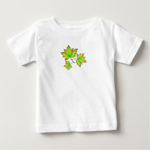 T-shirt Pour Bébé Automne Feuilles élégant automne botanique