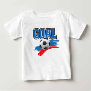 T-shirt pour bébé avec objectif de football