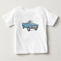 T-shirt pour bébé avec voiture d'escalier Peugeot