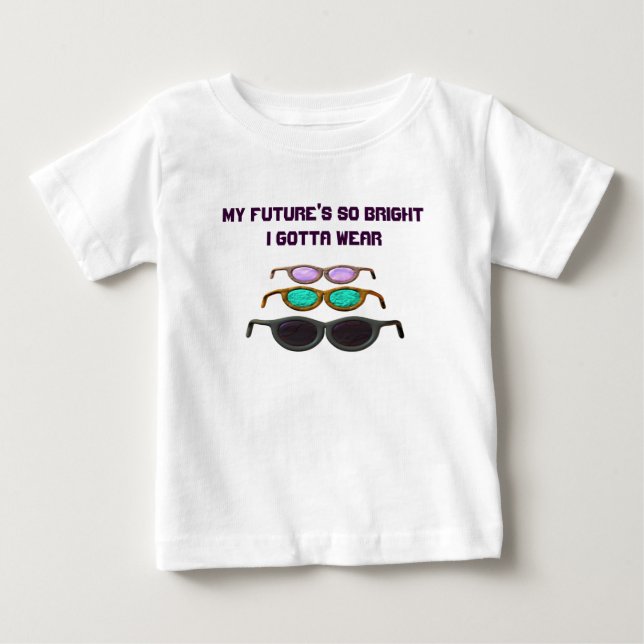T-shirt Pour Bébé Avenir lumineux (Devant)