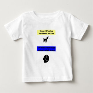 T-shirt Pour Bébé Avertissement de risque de Patterdale Terrier !
