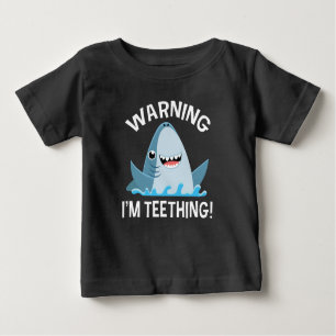 T-shirt Pour Bébé Avertissement Je fais des dents