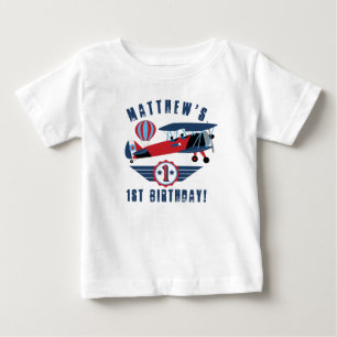 T-shirt Pour Bébé Avion, Baby Boy Shirts, Premier Anniversaire