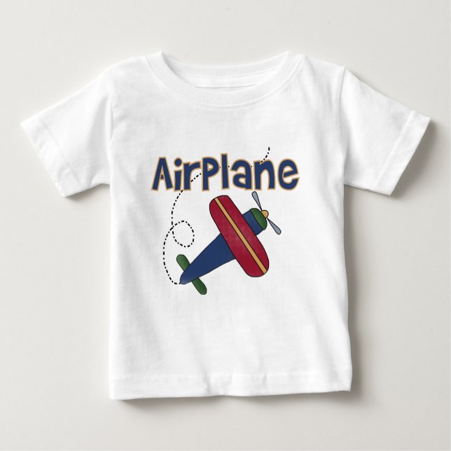T-shirt Pour Bébé Avion de vol d'avion (Devant)