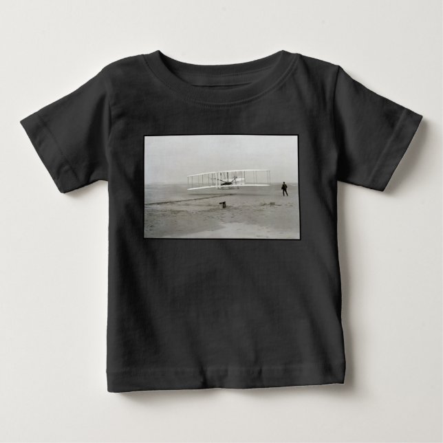 T-shirt Pour Bébé Avion des Frères Wright Premier Vol en Avion Aviat (Devant)