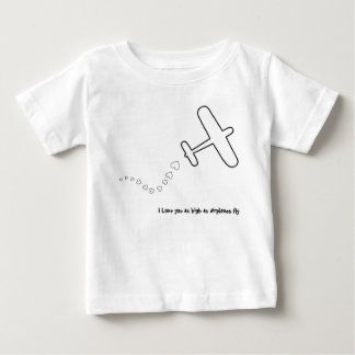 T-shirt Pour Bébé Avion je t'aime