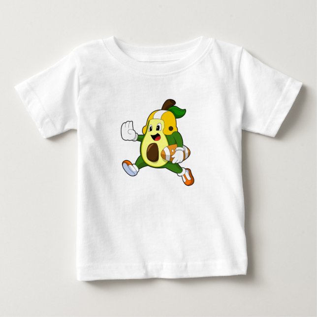 T-shirt Pour Bébé Avocado au football (Devant)