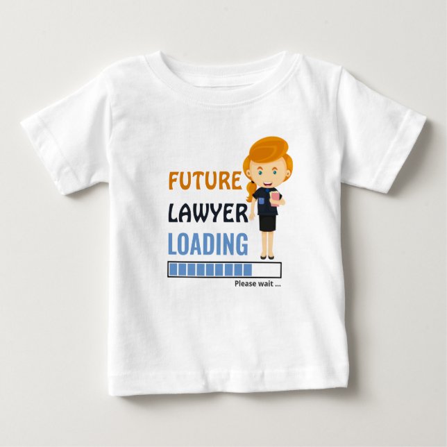 T-shirt Pour Bébé Avocat de demain Chargement Toddler premier annive (Devant)