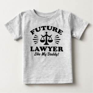 T-shirt Pour Bébé Avocat Du Futur Comme Mon Papa