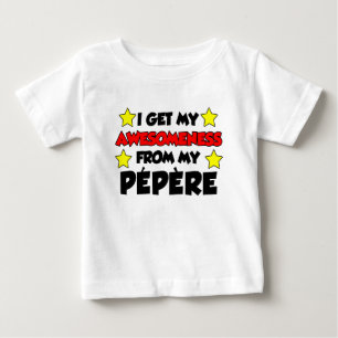 T-shirt Pour Bébé Awesomeness de Pepere