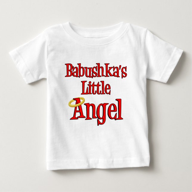 T-shirt Pour Bébé Babushka Little Angel (Devant)