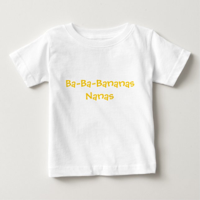 T-shirt Pour Bébé Baby Ba-Ba-Bananes (Devant)