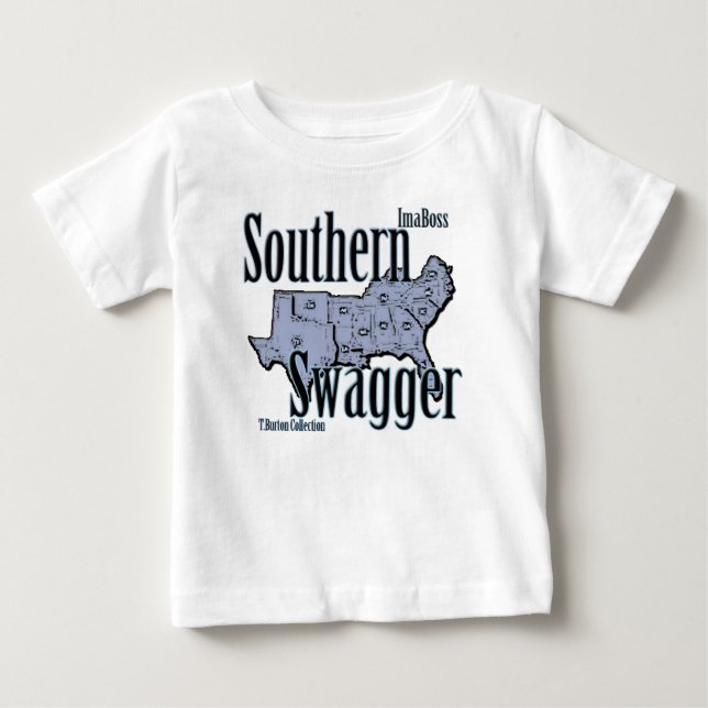 T-shirt Pour Bébé Baby Boss Southern Swagger (Devant)