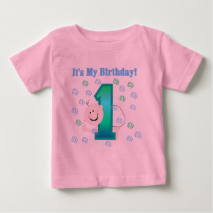 T-shirt Pour Bébé Baby Boy C'est mon 1er anniversaire