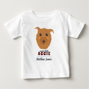 T-shirt Pour Bébé Baby Boy Chien Maroon