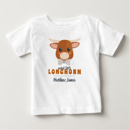 T-shirt Pour Bébé Baby Boy Longhorn Burnt Orange