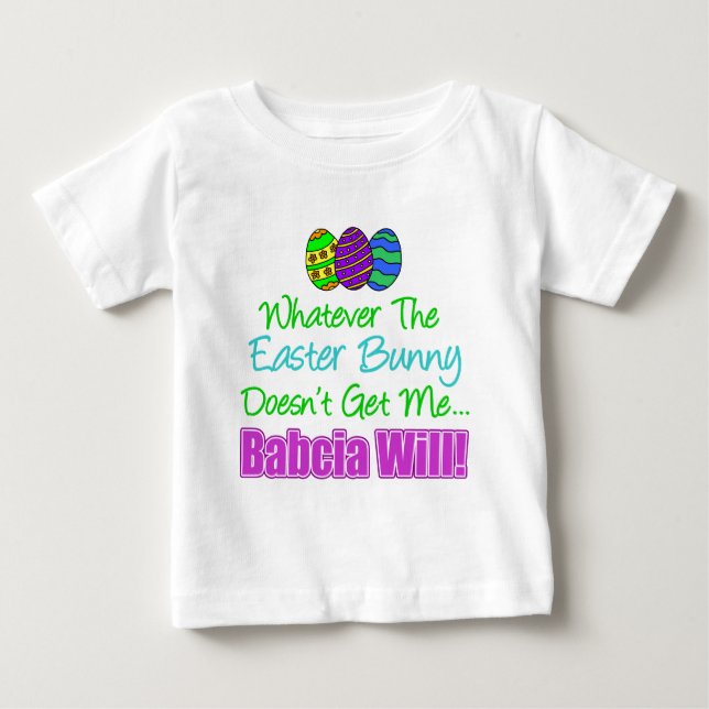 T-shirt Pour Bébé Baby Bunny de Pâques Baby (Devant)