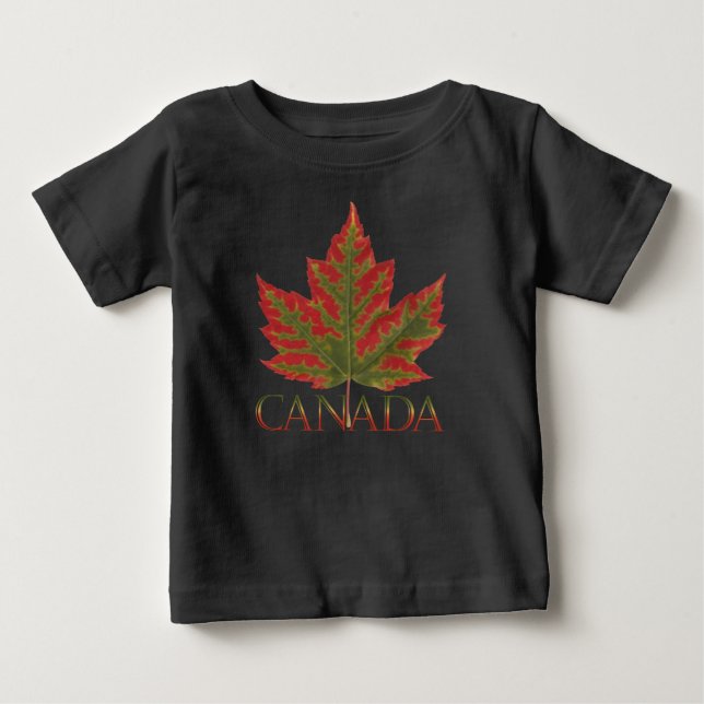 T-shirt Pour Bébé Baby Canada Souvenir Creeper Bio Canada Chemise (Devant)