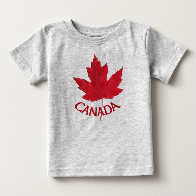 T-shirt Pour Bébé Baby Canada Souvenir Creeper Bio Canada Chemise (Devant)