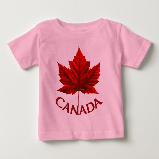 T-shirt Pour Bébé Baby Canada Souvenir Creeper Bio Canada Chemise (Devant)