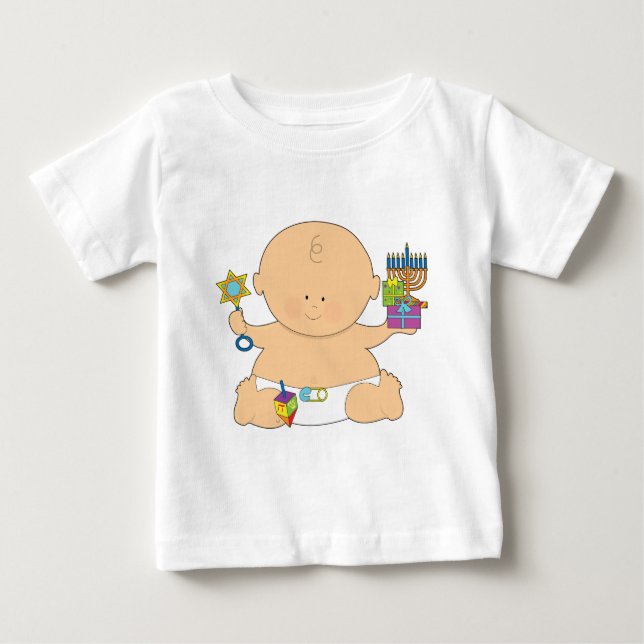 T-shirt Pour Bébé Baby Hanoukka (Devant)