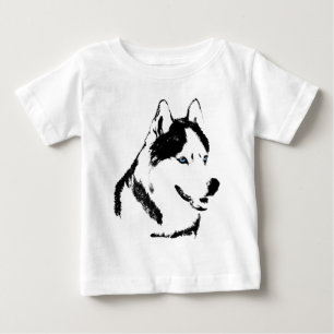 T-shirt Pour Bébé Baby Husky Romper Sibérie Husky Romper Personnalis