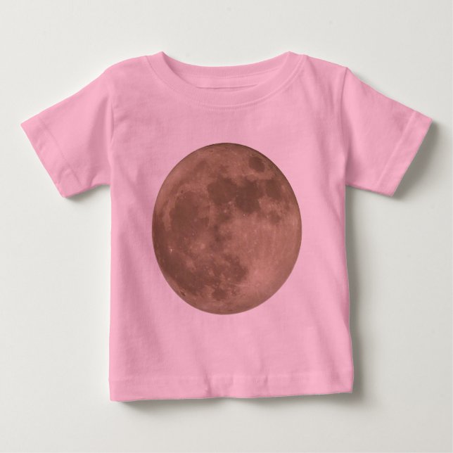 T-shirt Pour Bébé Baby Moon Chemise Pleine lune biologique Baby Cree (Devant)