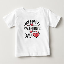 Baby on his first Valentine's Day